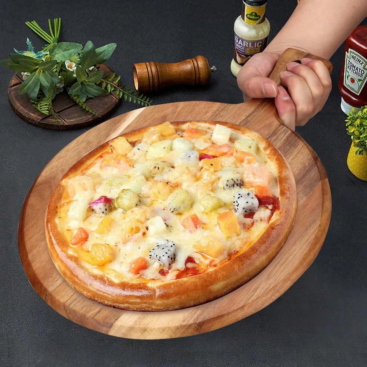 Large Wooden Pizza & Charcuterie Board